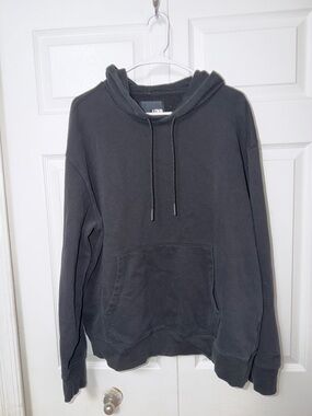 LCKR Men's Black Hooded Pullover Sweatshirt